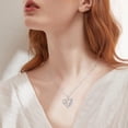 thumbnail image 3 of SOULMEET Mom Birthstone Heart Necklace s925 Sterling Silver I Love You Mother Pendant Necklaces Mothers Day Jewelry Gifts for Grandma Women Wife, 16"+2" Inches, 3 of 10