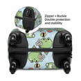 thumbnail image 4 of Haiem Cute Floral Frog Luggage Cover Printed Suitcase Covers for Luggage Elastic Washable Suitcase Protector Fits 18-32 Inch Luggage-Small, 4 of 9