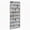 White, variant on 40-Pocket Over-The-Door Shoe Storage Solution with 4 Hooks - Durable Fabric Organizer for Saving Space in Closets And Entrances