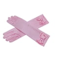 thumbnail image 3 of Opolski 1 Pair Gloves Children's Princess Skirt Accessories Colorful Butterfly Bowknot Gloves for Stage Performances Parties Pink, 3 of 8