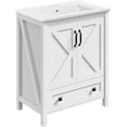 thumbnail image 2 of CazToi 30 Inch Bathroom Vanity with Ceramic Sink Modern Freestanding Cabinet 2 Doors & Storage Drawer Waterproof, 2 of 7