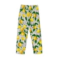 thumbnail image 5 of Xecao Lemon Seamless Pattern Oil Painting Effect Men's Straight Lounge Pajama Pants: The Ultimate in Comfortable Sleepwear, 5 of 9