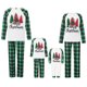 thumbnail image 1 of Pijama navideño a juego: camisa de manga larga con estampado de árbol de Navidad y pantalón a cuadros elástico. Ropa de estar por casa suave., 1 of 9