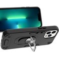 thumbnail image 4 of Case for iPhone 13 Pro with Built-in 360° Rotating Ring Kickstand Cover, Military-Grade Drop Protection Phone Case, Back Case for iPhone 13 Pro (6.1 inch), Black, 4 of 5