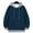 Navy Blue, variant on Lohuatrd Men Autumn Winter Casual Hoodie Sweatshirt with Drawstring Long Sleeve Cozy Stylish Pullover Sweatshirt Streetwear