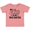 thumbnail image 3 of Inktastic My Best Friend is My Big Sister with Hearts Boys or Girls Baby T-Shirt, 3 of 5
