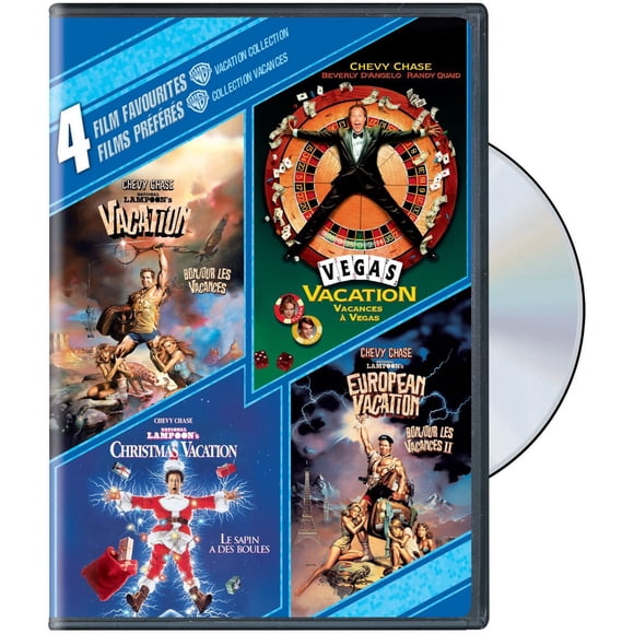 4 Film Favourites: Vacation Collection (National Lampoon's Vacation / Vegas Vacation / National Lampoon's Christmas Vacation / National Lampoon's European Vacation) (Bilingual)