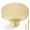 2 Pack, variant on 10 Pack Gold Cabinet Knobs, Solid Brass Knobs for Dresser Drawers, Brushed Brass Round Kitchen Hardware, 1 Inch Diameter