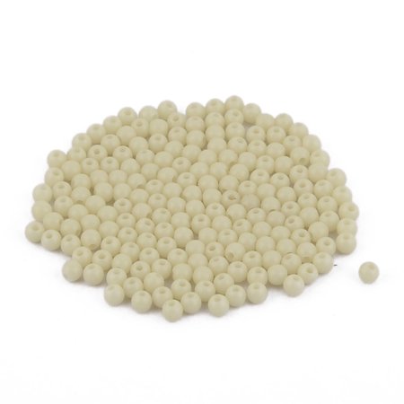Fishing Tackle Plastic Round Shaped Luminous Beads Light Green 4mm 190pcs
