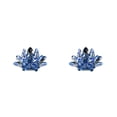 thumbnail image 4 of Billuyoard Decoración de loto de cristal, decoración en forma de flor brillante, diseño de escena interior, decoraciones artesanales de piedra, Azul 2piezas, 4 of 6