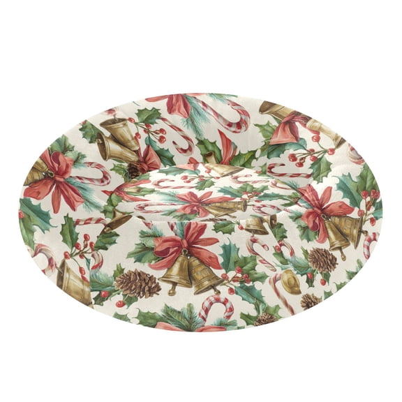 Pet Bed Pet Mat Cozy Removable & Washable Comfort For Cats And Dogs Christmas Bells Pattern