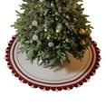 thumbnail image 3 of Christmas Tree Skirt Decoration Pad, Thick Fluffy Tree Floor Mat Rug for Xmas Holiday Home Events, Artificial Christmas Tree Dress Skirt, 3 of 9