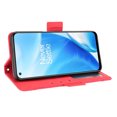 thumbnail image 5 of Case for OnePlus Nord N200 5G Cover Adjustable Detachable Card Holder Magnetic closure Leather Wallet Case - Red, 5 of 5