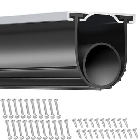 

VEVOR Garage Door Seals Bottom Rubber Universal Weatherproof Threshold Buffering Sealing Rubber 16 FtU Shape+O Ring Combination Garage Door