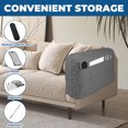 thumbnail image 5 of Jokapy Waterproof Armrest Cover with Side Pocket, Washable Sofa Couch Slipcover, 2 Pack, Gray, 5 of 10