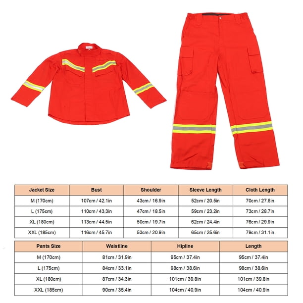 Firefighter Rescue Suit Flame Retardant Protective Gear with