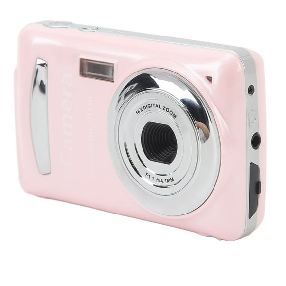 Cámara Digital 1080P FHD 16MP Para Fotografía Video Vlogging Con Zoom Digital 16X, Pantalla De 2,4 Pulgadas Enfoque Automático Cámara Digital De Estabilización Multieje,