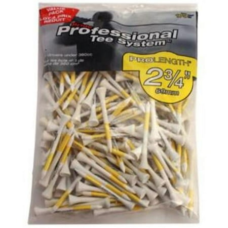 UPC: 0048929200460 | Pride Professional ProLength Wood Golf Tee  2.75 inch  Yellow  175 Count