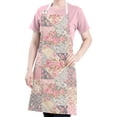 thumbnail image 5 of Pioneer Flower Floral Print Pattern Apron for Women and Men, Cotton Linen Waterproof with Pockets, Adjustable, 33x27 Inch for Kitchen, Gardening, BBQ, Salon, 5 of 6