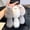 Beige, variant on Keychain Pendant Fox Plush Doll Charm Soft Stuffed Key Holder Portable Key Organizer Backpack Bag Accessory