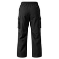 thumbnail image 5 of HaCpiu Men's Heavy Twill Cargo Pants, Loose Straight Leg Tactical Workwear Trousers, Relaxed Multi-Pocket Utility Casual Pants, Black L, 5 of 8