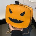 thumbnail image 1 of Bolso de hombro diario de Halloween con colgante de murciélago de color sólido para viajes de vacaciones, 1 of 9