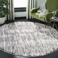 thumbnail image 3 of SAFAVIEH Skyler Catriona Striped Area Rug, Grey/Purple, 6'7" x 6'7" Round, 3 of 9