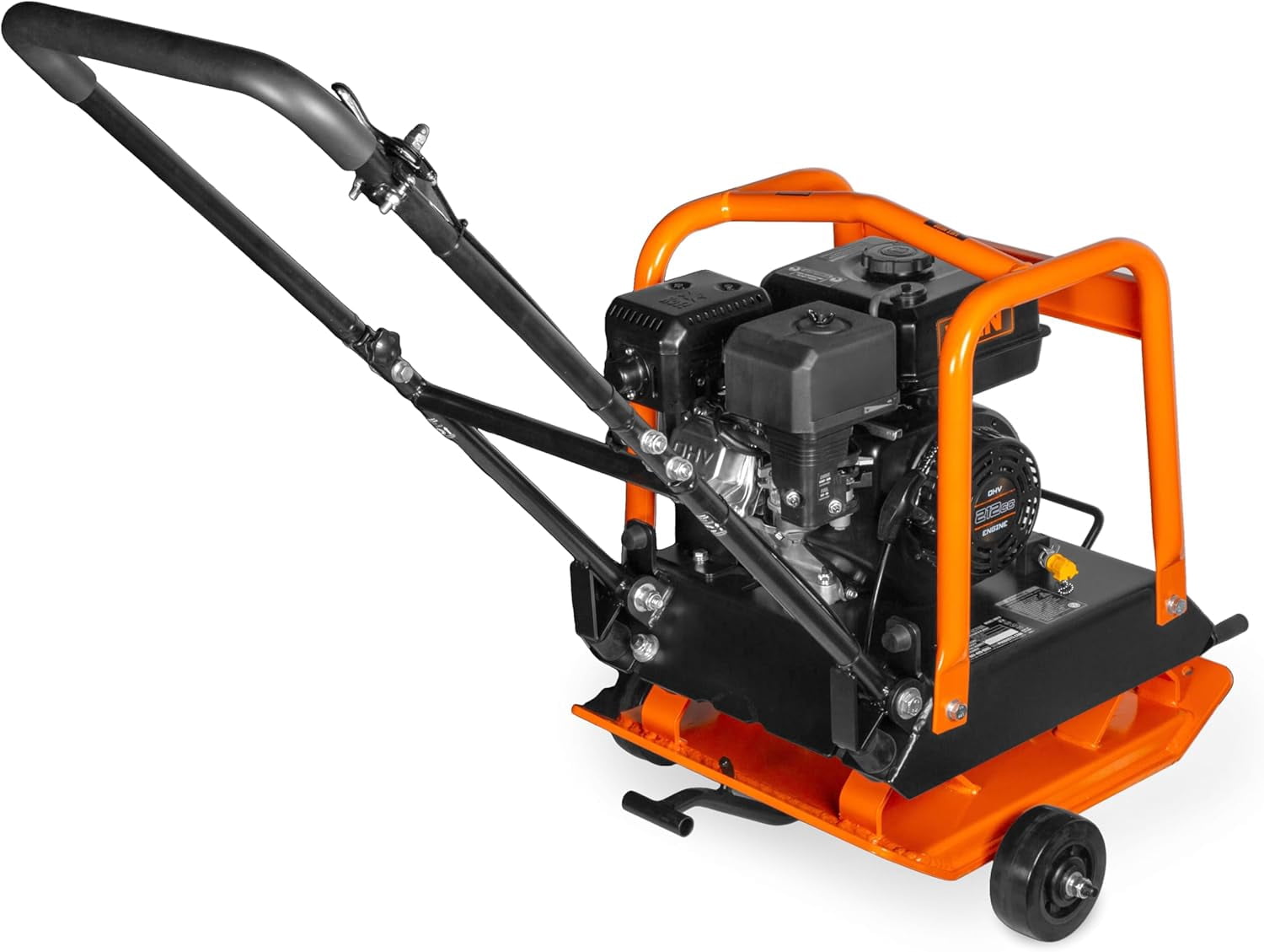 WEN Plate Compactor, 7HP, 212cc, with Wheel Kit and 4496-Pound Compaction Force (56012)