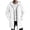 White, variant on QSAWXQZ Men's Long Hooded Coat Full Zip Long Sleeve Pockets Jacket Casual Winter Outerwear XL