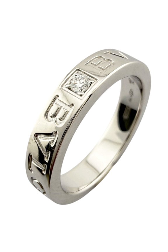 Pre-Owned BVLGARI Ring, 1, 18K White Gold, Diamond, Women's Ring