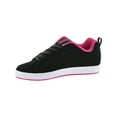 thumbnail image 2 of DC Women's Court Graffik Skate Shoe  BLACK/ HOT PINK, 2 of 4
