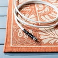 thumbnail image 3 of SAFAVIEH Courtyard Charlotte Bordered Indoor/Outdoor Runner Rug, Rust/Sand, 2'7" x 8'2", 3 of 8
