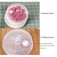 thumbnail image 6 of Kayannuo Back to School 2PCS Plastic Microwave Cover Clear Steam Vent Splatter Lid Food Dish New, 6 of 6