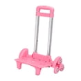 thumbnail image 2 of Carrito de mano para subir escaleras con seis ruedas, carrito de almacenamiento versátil para exteriores, carrito de mudanzas con asa telescópica Rosa, 2 of 8