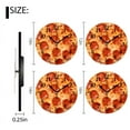 thumbnail image 2 of Round Wall Clock,Pepperoni Pizza With High-Definition Ultra Detail,Silent Non-Ticking Wall Clock Decor for Home Office Kitchen Living Room Bedroom(10inch), 2 of 4