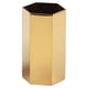 thumbnail image 1 of Organizador de pluma hexagonal creativo Organizador de contenedores Metal Desktop Caja de almacenamiento de artículos de estudiante Suministros de oficina (Dorado), 1 of 5