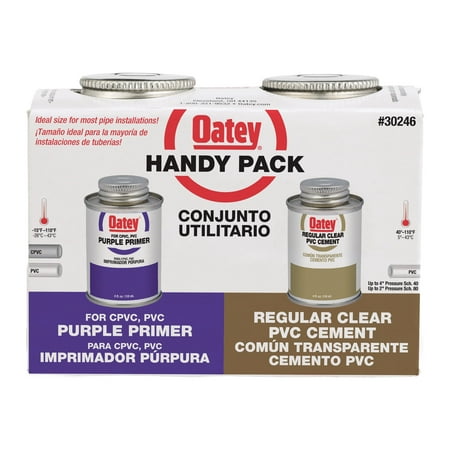 UPC 038753302461 product image for Oatey 30246 PVC Regular Cement and 4-Ounce NSF Purple Primer Handy Pack | upcitemdb.com