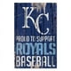 Kansas City Royals Signe 11x17 Bois Fier de Soutenir la Conception – image 1 sur 1