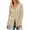 Beige, variant on Women's Knitted V Neck Patchwork Button Up Cardigan Top Loose Cardigan for Women