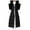 Black, variant on asdoklhq Womens Plus Size Coats Clearance Women Outerwear Faux Hooded Coat Long Cotton-padded Jackets Pocket Coats