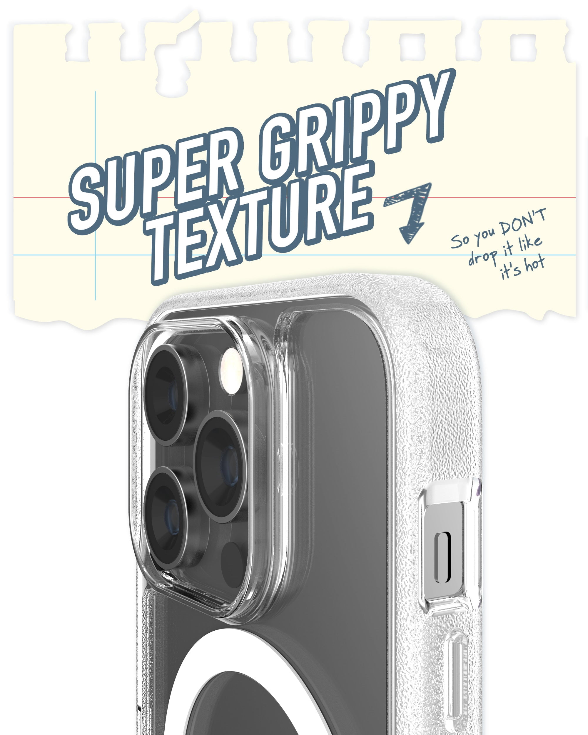 Smartish iPhone 14 Pro Slim Case - Gripmunk Compatible with MagSafe [Lightweight + Protective] Thin Grip Cover with Microfiber Lining - Nothin' To Hide