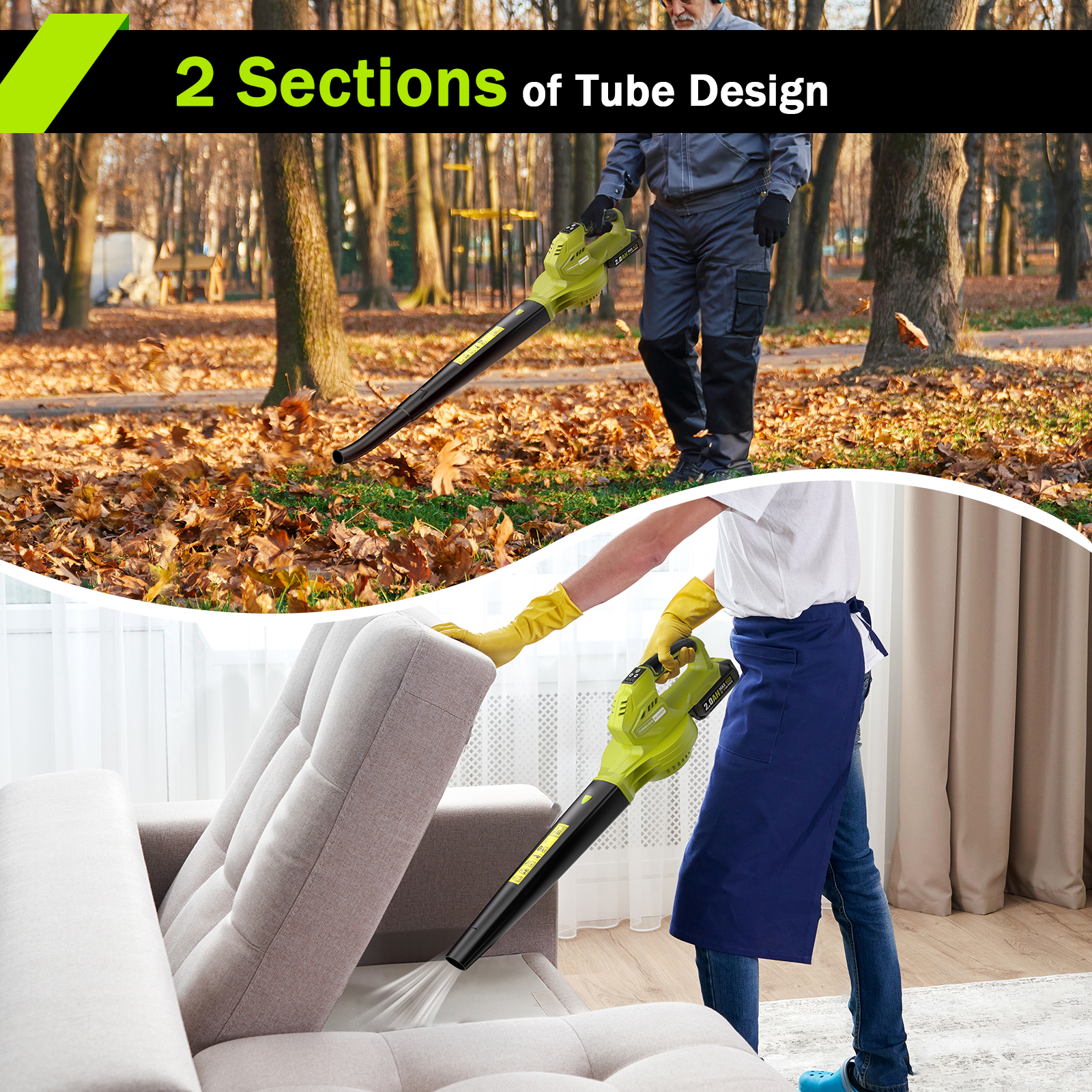 Seyvum 20V Cordless Leaf Blower with 2 Batteries photo 8