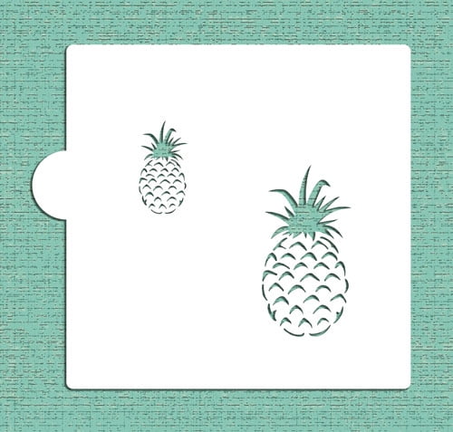 designer stencils Pineapple Cookie and Craft Stencil CM097 by 