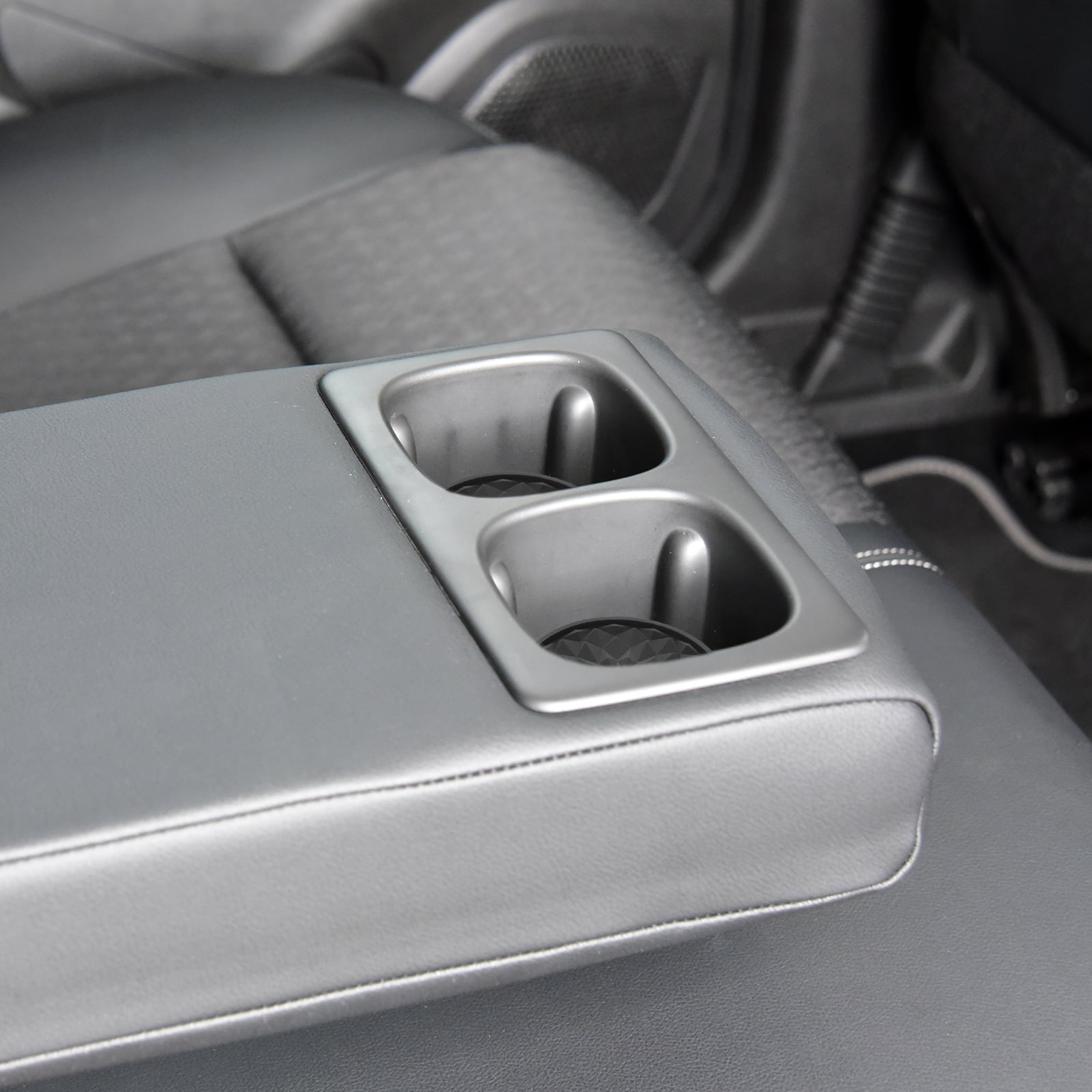 2 Sous-verres En Silicone Pour Porte-gobelet De Voiture - Diamètre 7cm - Antidérapants Et Décorés Strass - Noir