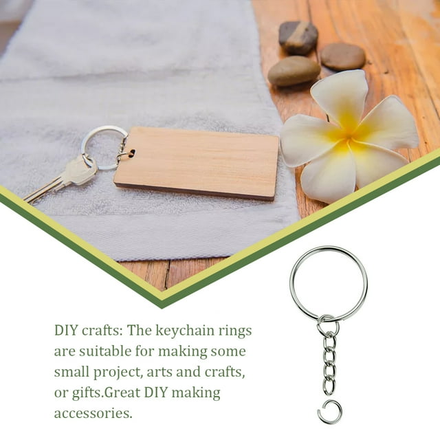 VONKY Key Chain Rings Screw Locking Hook Link Car Keys Split Hanging Parts Tools Loops Jewelry Making Accessories smooth ring