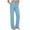 Blue, variant on ClodeEU Women's High Waist Straight Leg Pants with Pockets,Casual Solid Color Pants for Work Black,Women's Plus L