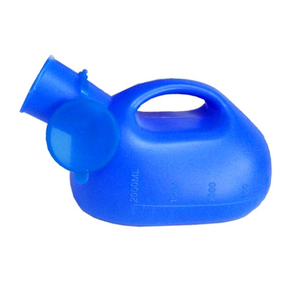 Portable Mobile Urinal Toilet Bottle for Elderly Men Travel Outdoor Men 2000ml with lid