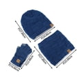 thumbnail image 2 of SYMOID 3-Piece Winter Beanie Scarf Gloves Set, Fleece Lined Knit Touchscreen Cold Weather Accessories for Men Women,Size Free Size, 2 of 4