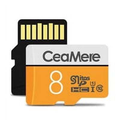 Ceamere Flash Memory TF Card Universal Cell Flash TF Memory Phone Cameras Memory Cards Music Download Photo Storage Accessories, 8GB