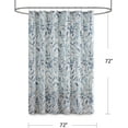 thumbnail image 2 of Madison Park Essentials Sofia Shower Curtain, Luxurious Botanical Print, Modern Serene Bathroom Décor, Machine Washable Bath Privacy Screen,72"x 72", Blue, 2 of 5